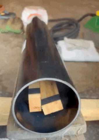 Steam puffs from the steam box